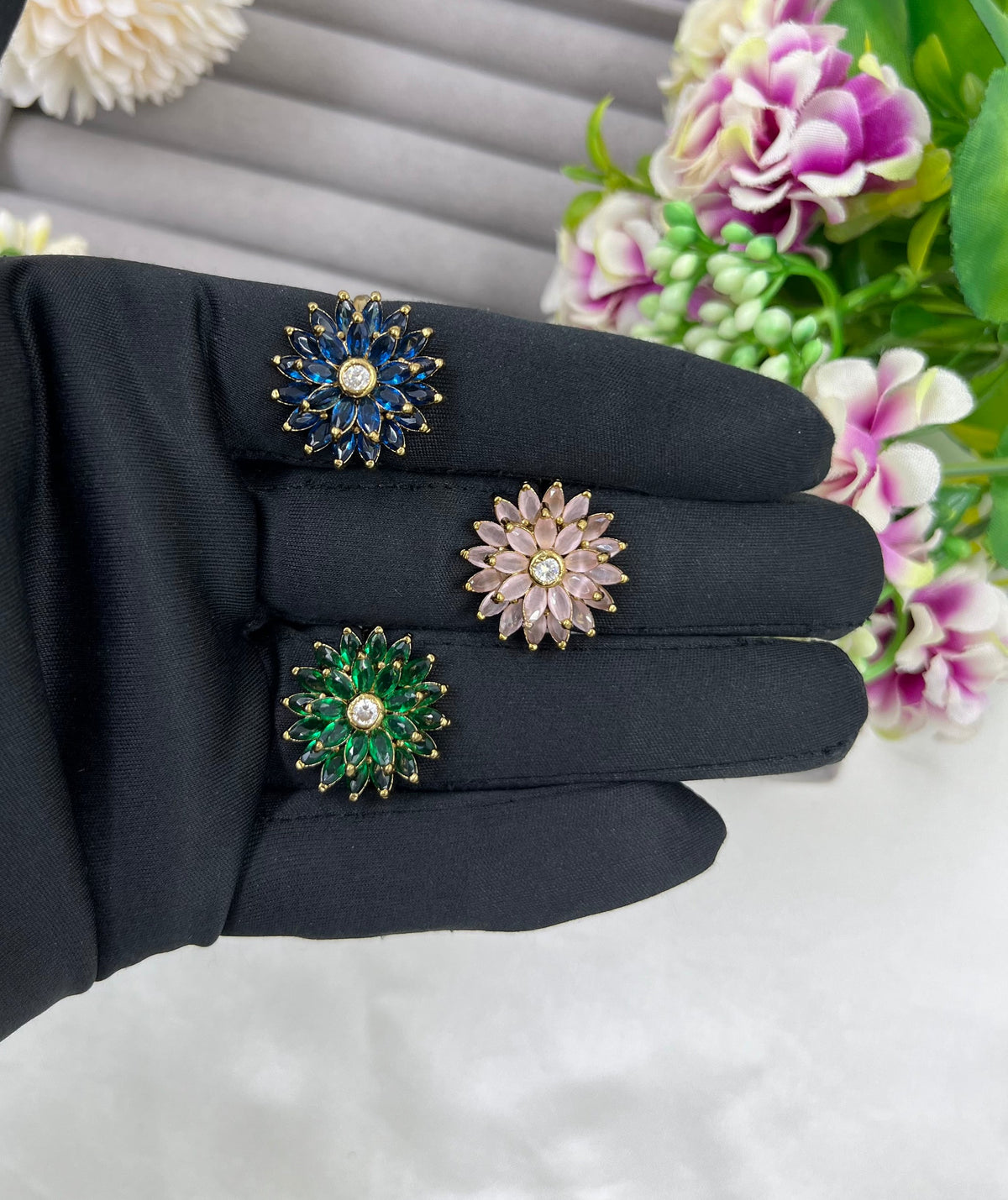 Flower Victorian American Diamond Ring – Elegant Bridal & Party Jewelry - Libasaa.com