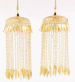 Punjabi Wedding Bridal Kalire Set, Kaleera, Indian Kalira, Golden Handmade Pearl Bangle wedding Punjabi Pearl Kaleera for Bride - Libasaa