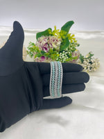 Pista Emerald Shine AD Openable Kada – Premium Gold Plated Bangle - Libasaa.com