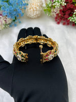 Antique Gold Bangles Kada Set – Traditional Bridal Jewelry - Libasaa.com
