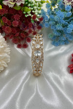 Elegant Moissanite Kundan Openable Bracelet – Royal Ethnic Charm - Libasaa.com