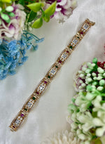 Moissanite Kundan Bracelet β Sparkling Royal Grace - Libasaa.com