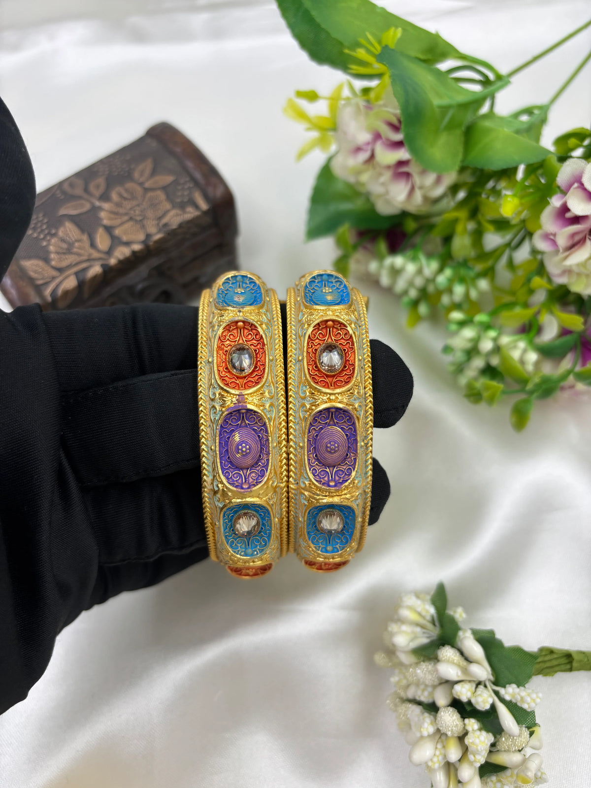 Multi Premium Heritage Bangles – Royal Tradition with a Modern Touch - Libasaa.com