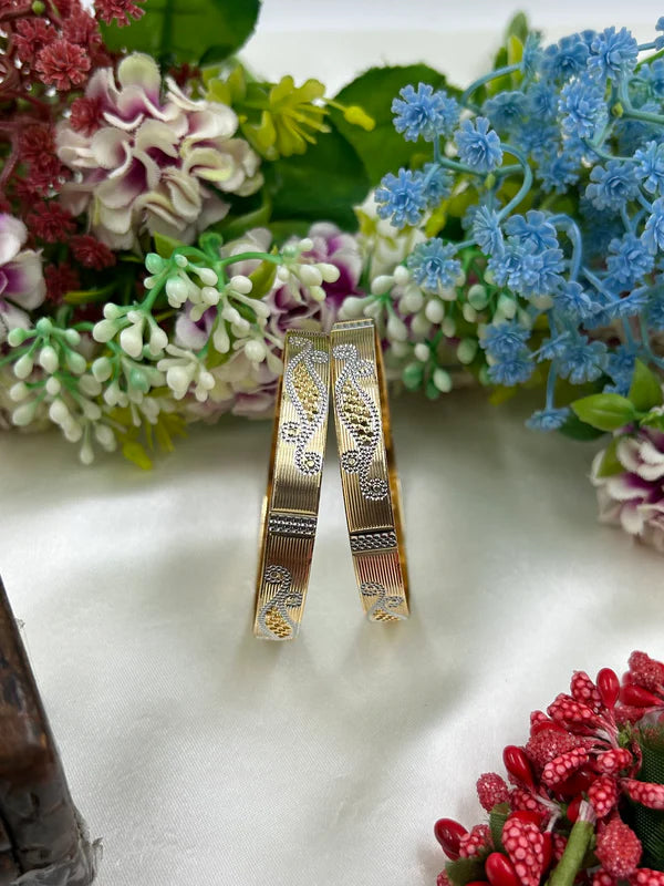 Premium Two-Tone Designer Bangles for Women | Elegant Traditional Kada Set | Stylish Ethnic Daily & Party Wear Bangles