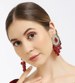 Bollywood Kundan Earrings Indian Earrings pearl Earring Pakistani Earrings Statement - Libasaa.com