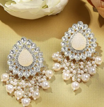 Bollywood Kundan Earrings Indian Earrings pearl Earring Pakistani Earrings Statement - Libasaa.com