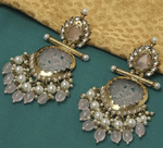 Kundan earrings, Indian Earrings, pearl earrings, Pakistani Earrings, bollywood Earrings. Kundan Jewelry - Libasaa.com