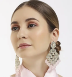 Austrian Stone And Beads Earrings, Indian Wedding jewellery, bridal,bollywood jewelry, prom, zirconia danglers (Copy) - Libasaa.com