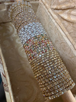 Luxury GoldSilver Combo Box Bangles Kada Set | Golden Side Stone Indian Bridal Jewellery | Wedding Bangle Collection