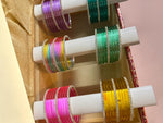 Silver Stone Jelly Glass Bangles Set – 6 Vibrant Colours | 8 Bangles Per Packet | Trendy Fashion Chudi Set for Women & Girls