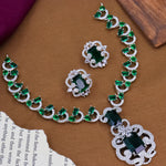 Bollywood Royal Emerald Green Queen Necklace Set - Libasaa.com