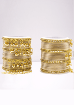 Indian Bangle Set, Metal Bangles set, Bridal Bangles, Traditional Wedding Bangle Bracelet set for Women / Girls, Indian Bollywood Jewelry - Libasaa