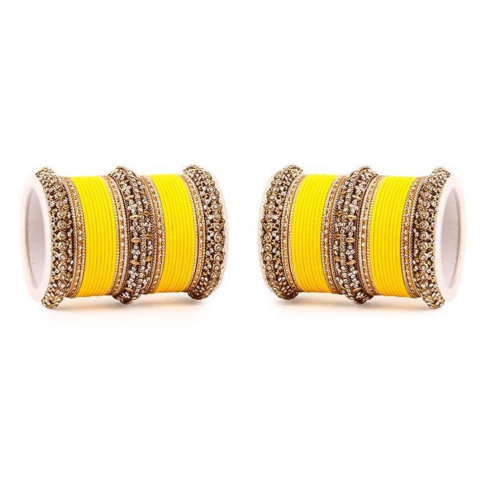 Indian Matte Textured Bangles in different color with stone kadas, Wedding bangles, Festive colors bangles, Kundan bangles Chudiya - Libasaa