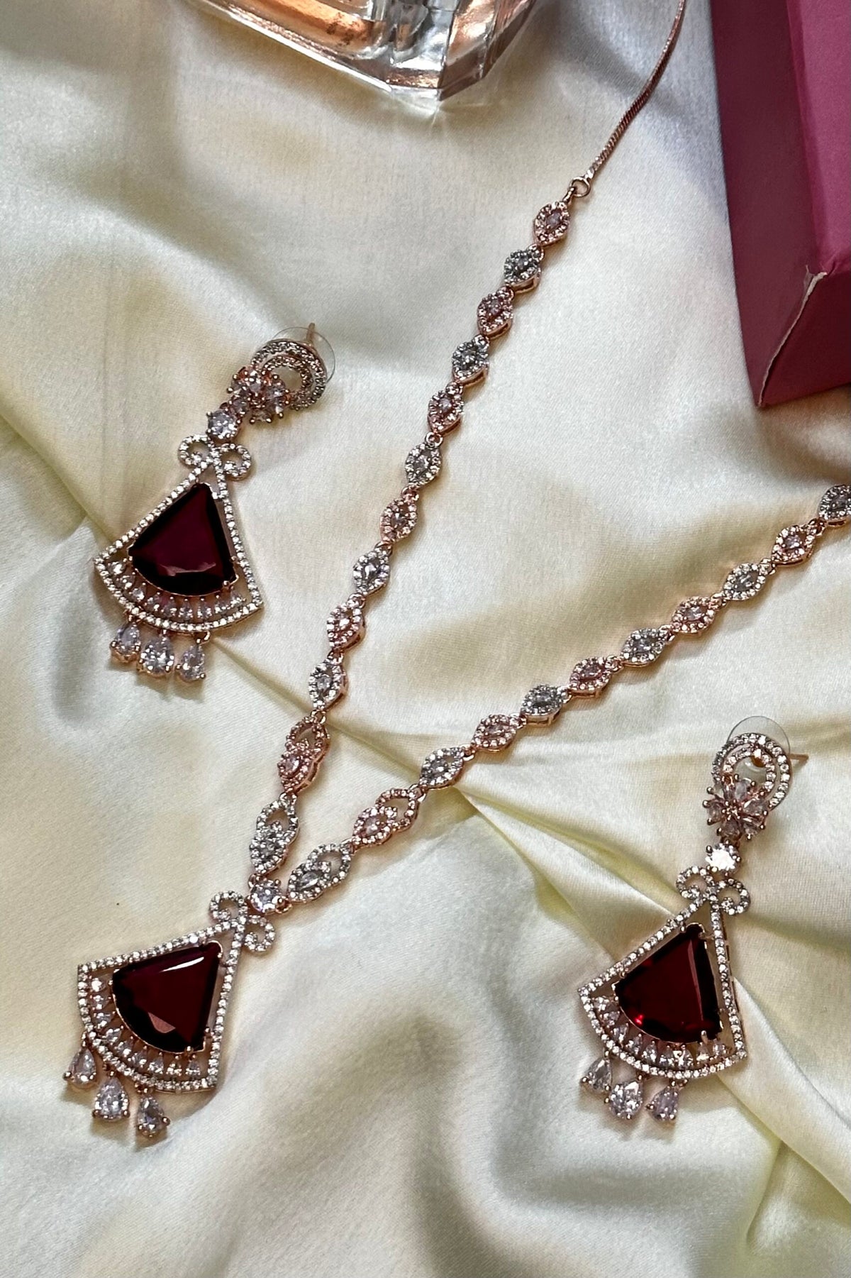 Party Necklace Canary Wine, Luxury Jewelry Set, Really Fancy Luxury Piece, Party Queen Must Have One, Victorian Royal Elegance - Libasaa.com