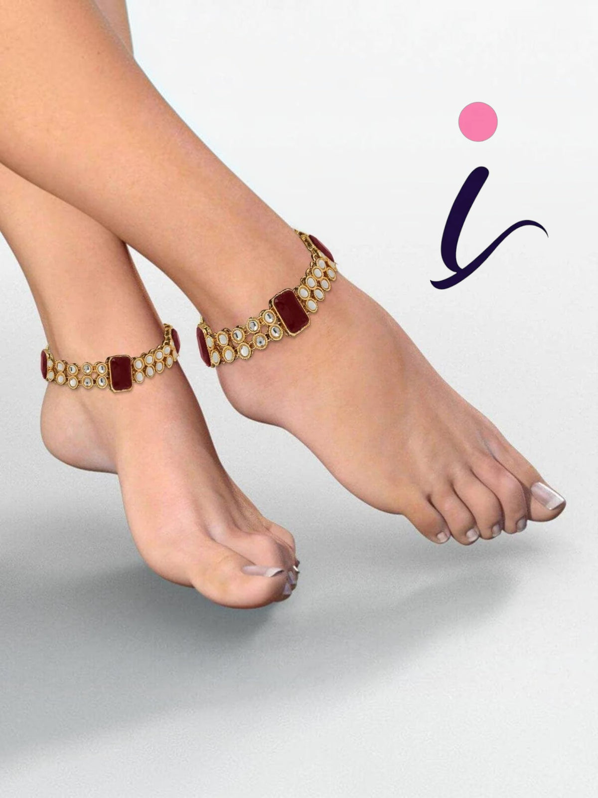 Traditional Gold Plated Bridal Anklets Payal for Women | Indian Wedding Anklet | Ethnic Party Wear Foot Jewellery