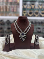 Floral Drop Necklace Set with Matching Earrings – Elegant Ethnic Jewelry - Libasaa.com