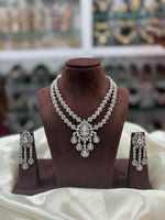 Floral Drop Necklace Set with Matching Earrings – Elegant Ethnic Jewelry - Libasaa.com
