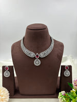 American Diamond Necklace Set β Elegant Bridal & Party Wear Jewelry - Libasaa.com