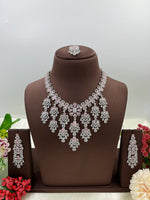 American Radiant Elegance Necklace Set with Earrings β Party & Bridal Jewelry - Libasaa.com