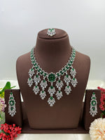 American Radiant Elegance Necklace Set with Earrings β Party & Bridal Jewelry - Libasaa.com