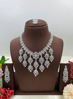 American Radiant Elegance Necklace Set with Earrings β Party & Bridal Jewelry - Libasaa.com