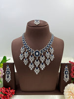 American Radiant Elegance Necklace Set with Earrings β Party & Bridal Jewelry - Libasaa.com