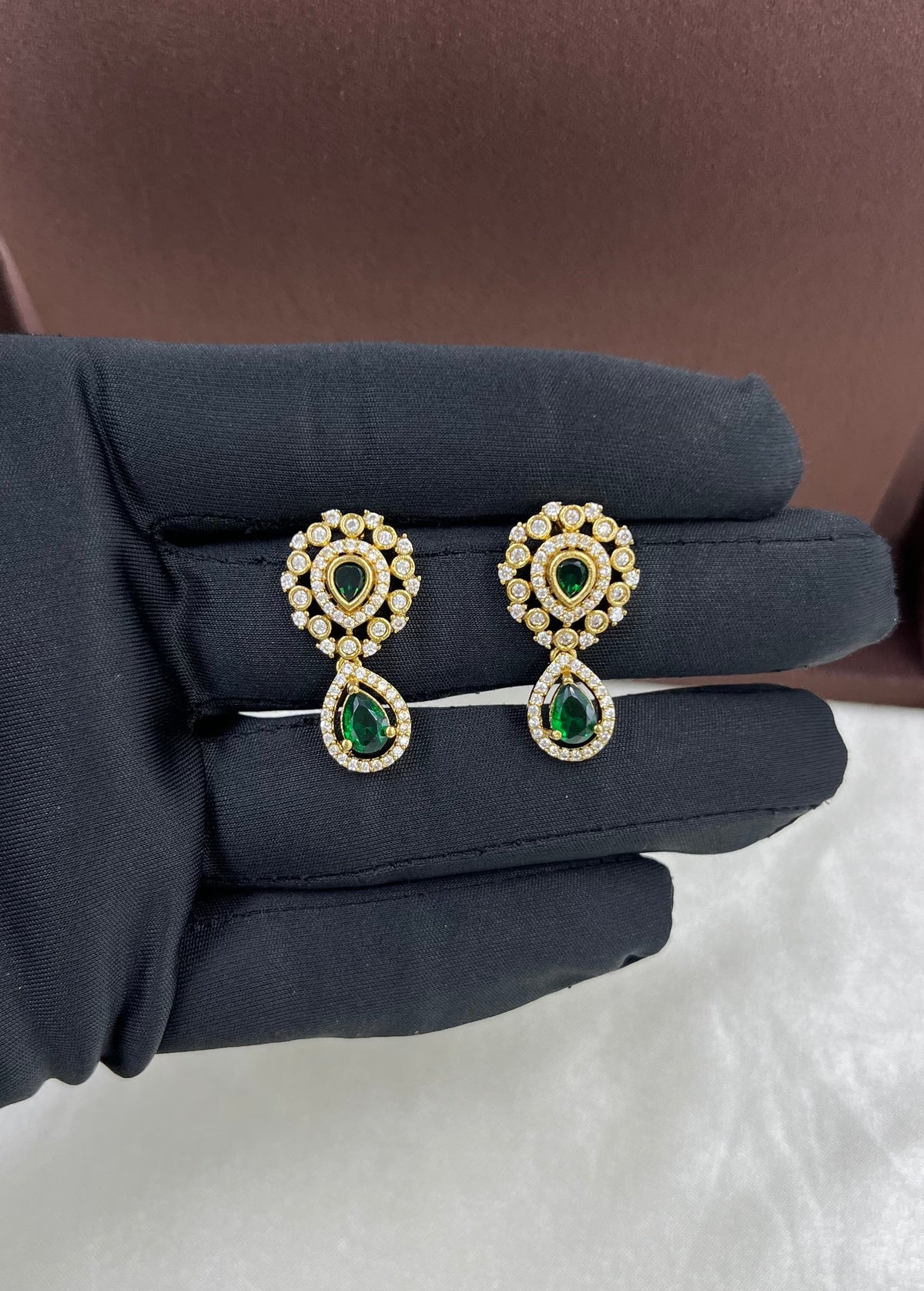 Elegant Drop Victorian Necklace Set with Earrings – Premium Party Wear Jewelry - Libasaa.com