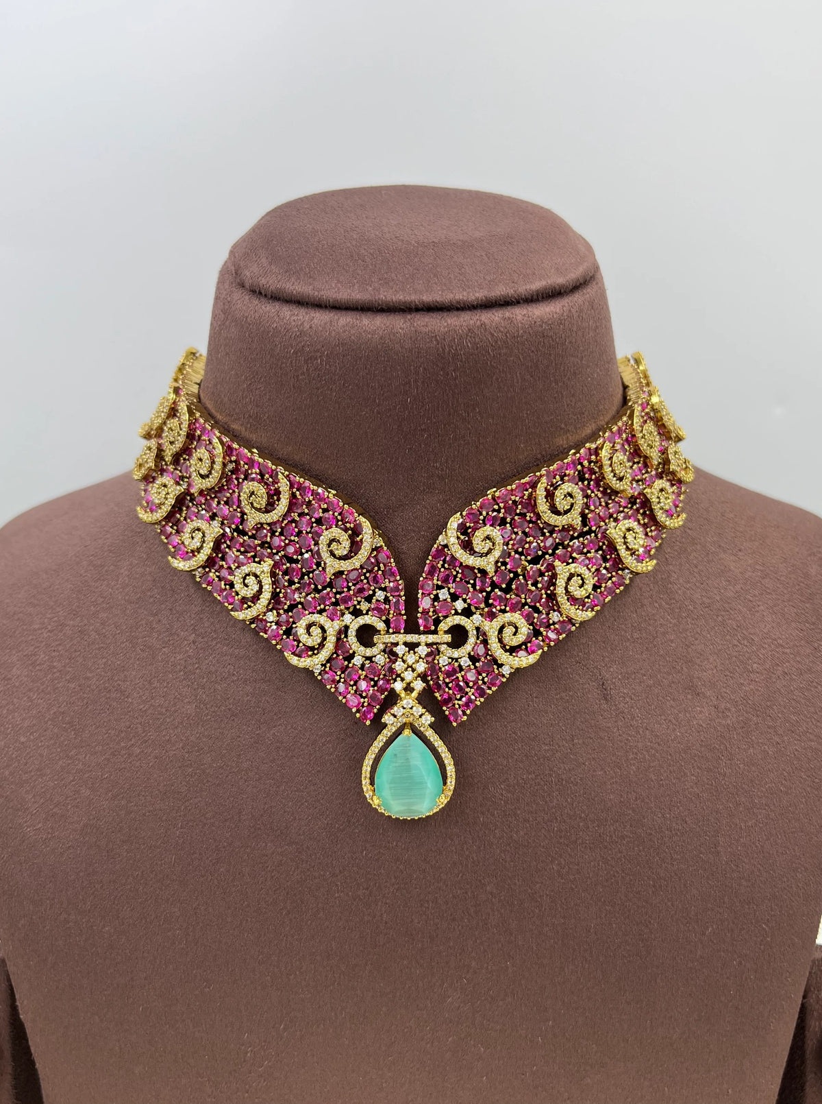 Premium Victorian Moissanite Necklace – Timeless Royal Elegance