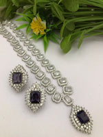 Celebrities Inspired Statement Polki Necklace Earrings Set, Bollywood Design Statement Polki Necklace Set, Indian Bridal Statement Jewelry Set - Libasaa.com