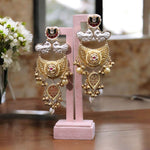Jaipuri Meenakari Bridal Earrings Set, Rajsthani Traditional Earrings Jewelry Set, Indian Wedding Earrings, Meenakari Jewelry Set - Libasaa.com