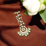 Rajsthani Floral Gold Plated Maangtikka For Ladies - Libasaa.com