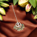 Punjabi Flower Design Maangtikka Indian Jewelry - Libasaa.com