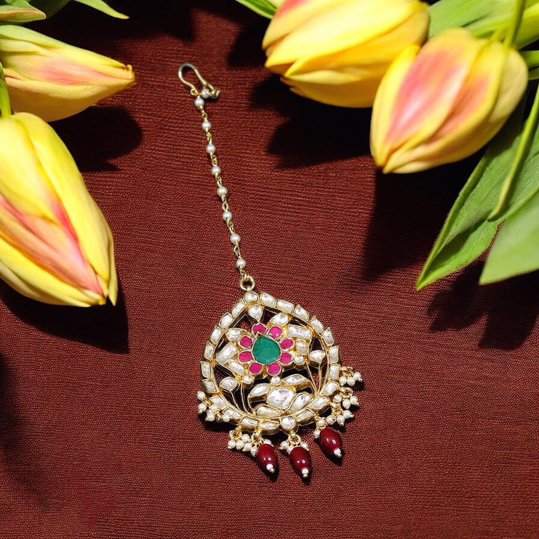 Beautiful Jaipuri Traditional Mangtika For Wedding - Libasaa.com