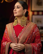 Kareena Kapoor Inspired Golden Ethnic Earrings Set - Libasaa.com