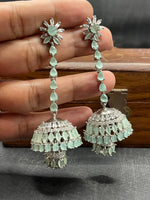 Indian Temple Design Wedding Earring Jhumki Set - Libasaa.com