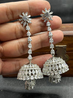 Indian Temple Design Wedding Earring Jhumki Set - Libasaa.com