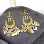 Sabyasachi inspired Gold Plated Traditional Wedding Earrings Set - Libasaa.com