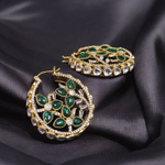 Rajsthani Crafted Floral Bali Earrings For Festive Seasons - Libasaa.com
