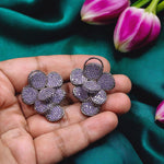 Handmade Floral Design Bridal Earrings For Wedding - Libasaa.com