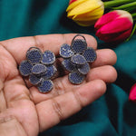 Handmade Floral Design Bridal Earrings For Wedding - Libasaa.com