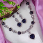 Bridal AD Necklace Set for Pakistani and Indian Weddings with Stunning CZ Stones - Libasaa.com