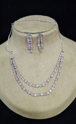 American Diamond CZ Jewelry Set for Bridal Wedding Bollywood and Pakistani Inspired Designs - Libasaa.com