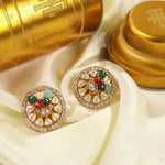 Elegant Gem Drop Earrings with Crystal Accents for Weddings and Formal Events - Libasaa.com