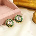 Ethnic Styles Kundan Earrings for Weddings Parties and Special Occasions with high quality - Libasaa.com