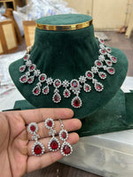 Bollywood Necklace Earrings Set With Maangtika Trendy and Fabulous for Adding Glamour to Any Outfit - Libasaa.com