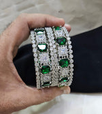 Bollywood inspired radiant shape bangle set showcasing Indian and Pakistani designs perfect for weddings and traditional celebrations - Libasaa.com