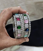 Bollywood inspired radiant shape bangle set showcasing Indian and Pakistani designs perfect for weddings and traditional celebrations - Libasaa.com