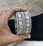 Bollywood inspired radiant shape bangle set showcasing Indian and Pakistani designs perfect for weddings and traditional celebrations - Libasaa.com