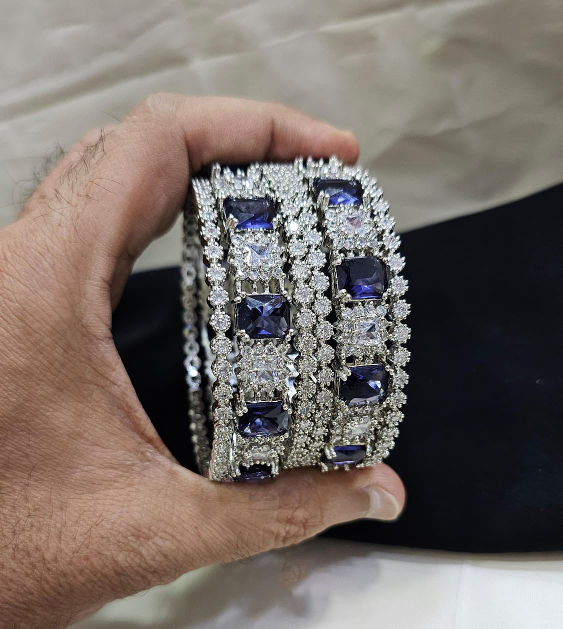 Bollywood inspired radiant shape bangle set showcasing Indian and Pakistani designs perfect for weddings and traditional celebrations - Libasaa.com