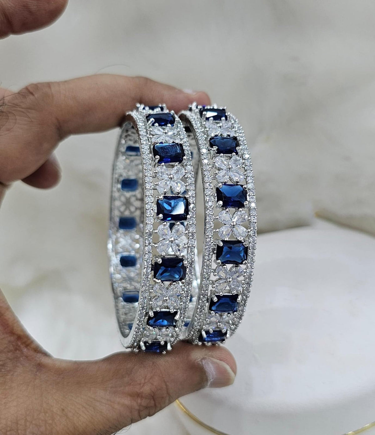 Indian bangle set with a Bollywood influence creating a perfect ethnic accessory - Libasaa.com